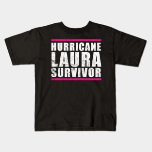 Hurricane Laura Survivor Kids T-Shirt
